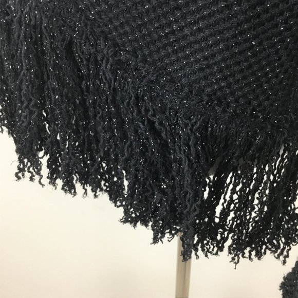 NWT Zara Studio Black Metallic Fringe Cardigan s - Picture 8 of 9